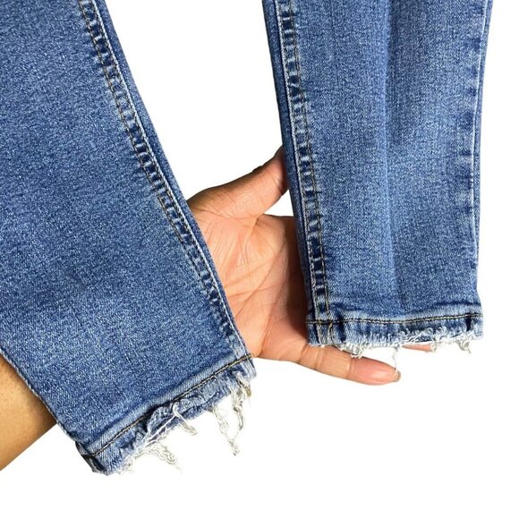 Topshop Women's Jaimie Medium Indigo Skinny Denim Jeans - Picture 9 of 9